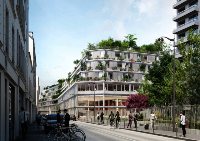 default default, Restructuration-extension d’un immeuble tertiaire « Marcadet Icawood » à Paris 18e